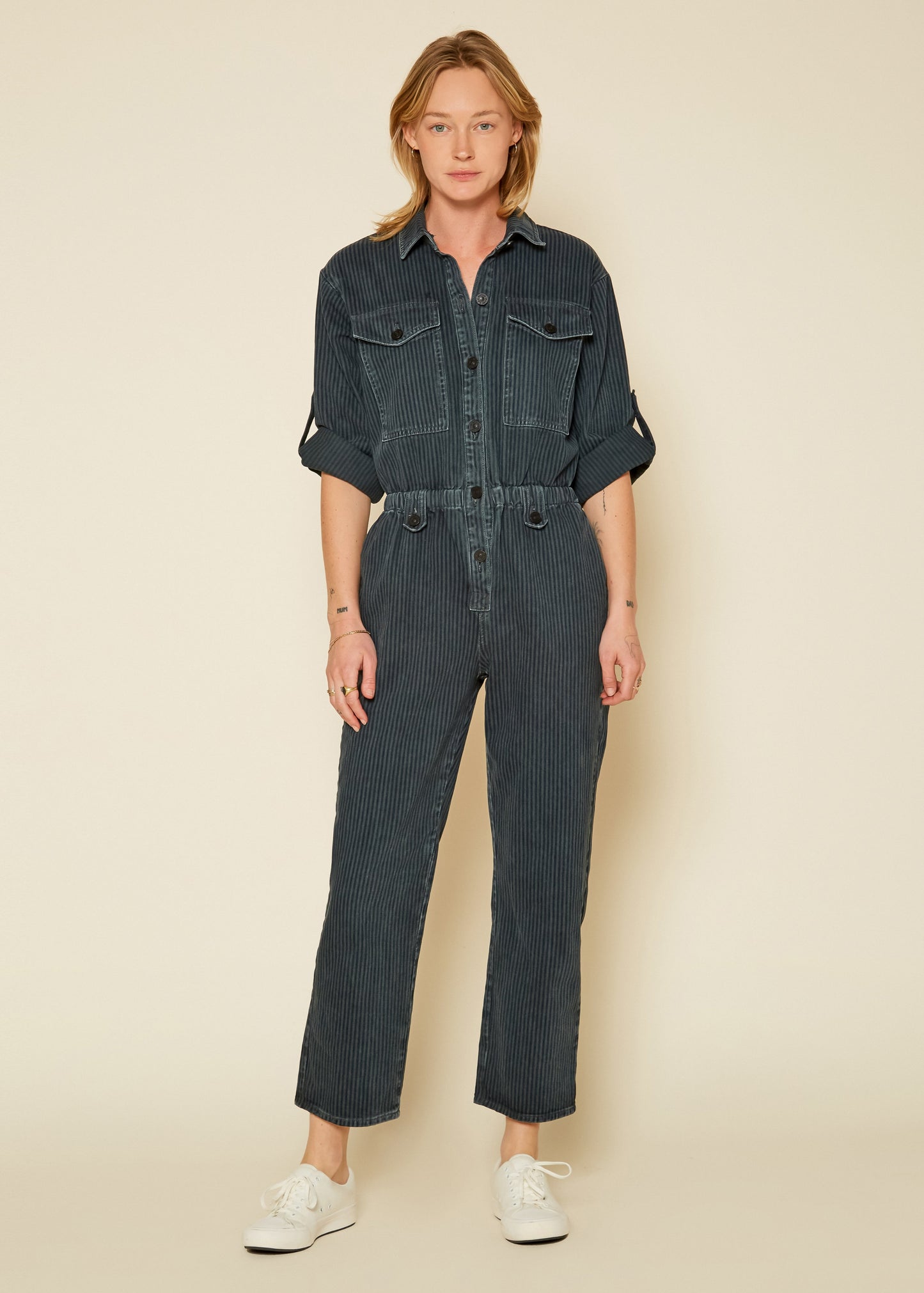 Britt Elastic Waist Jumpsuit