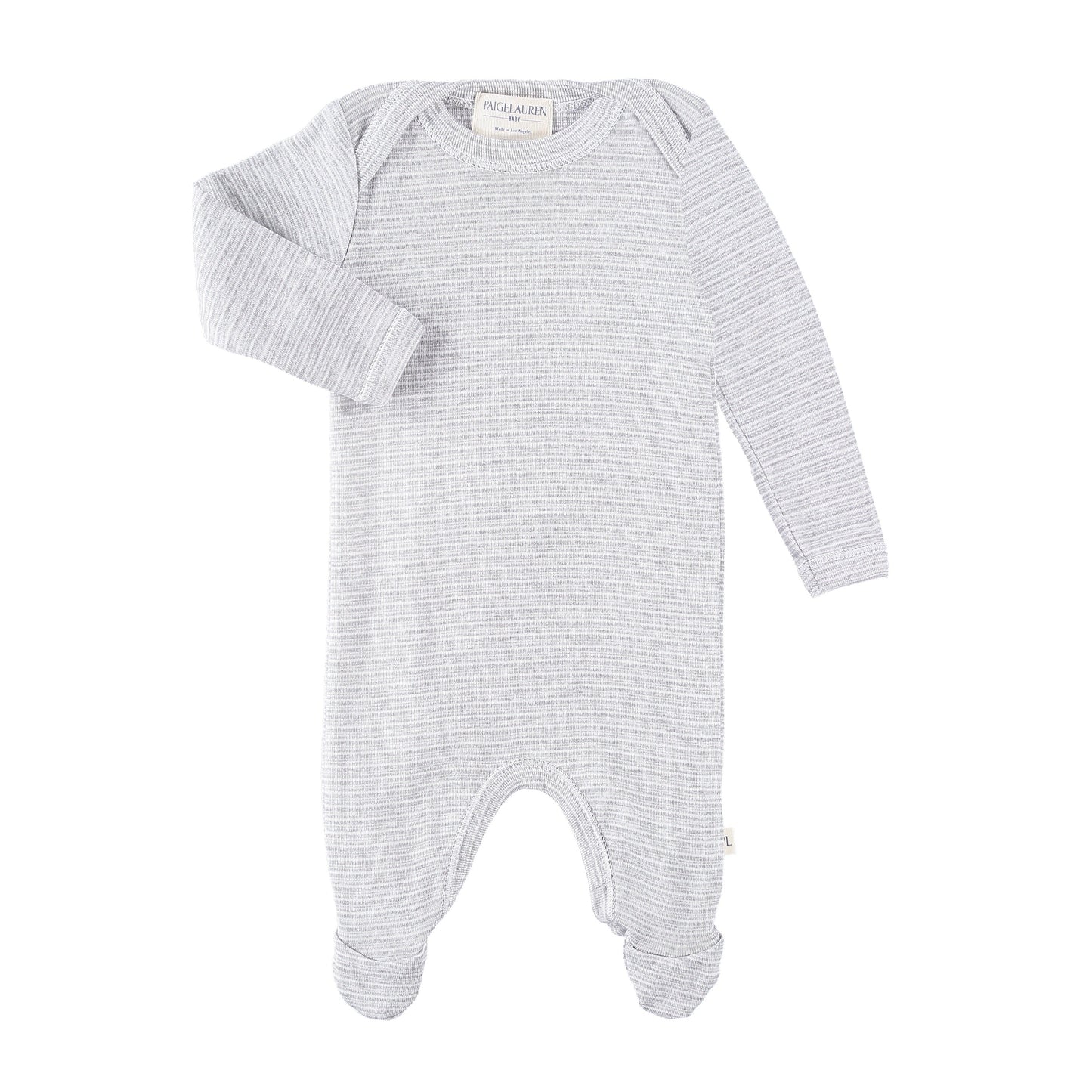Eco-Rib Lap Tee Footie Pajama