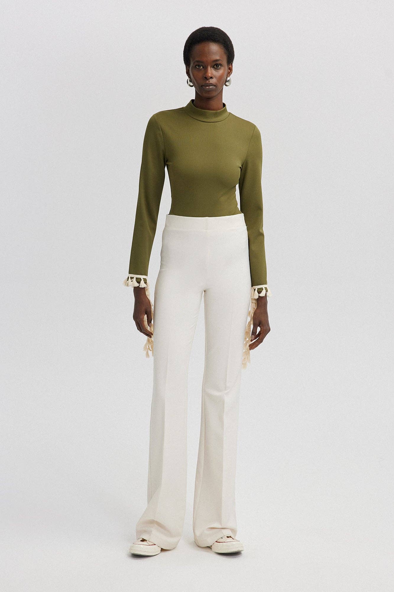 TASSEL DETAILED KNIT BODYSUIT