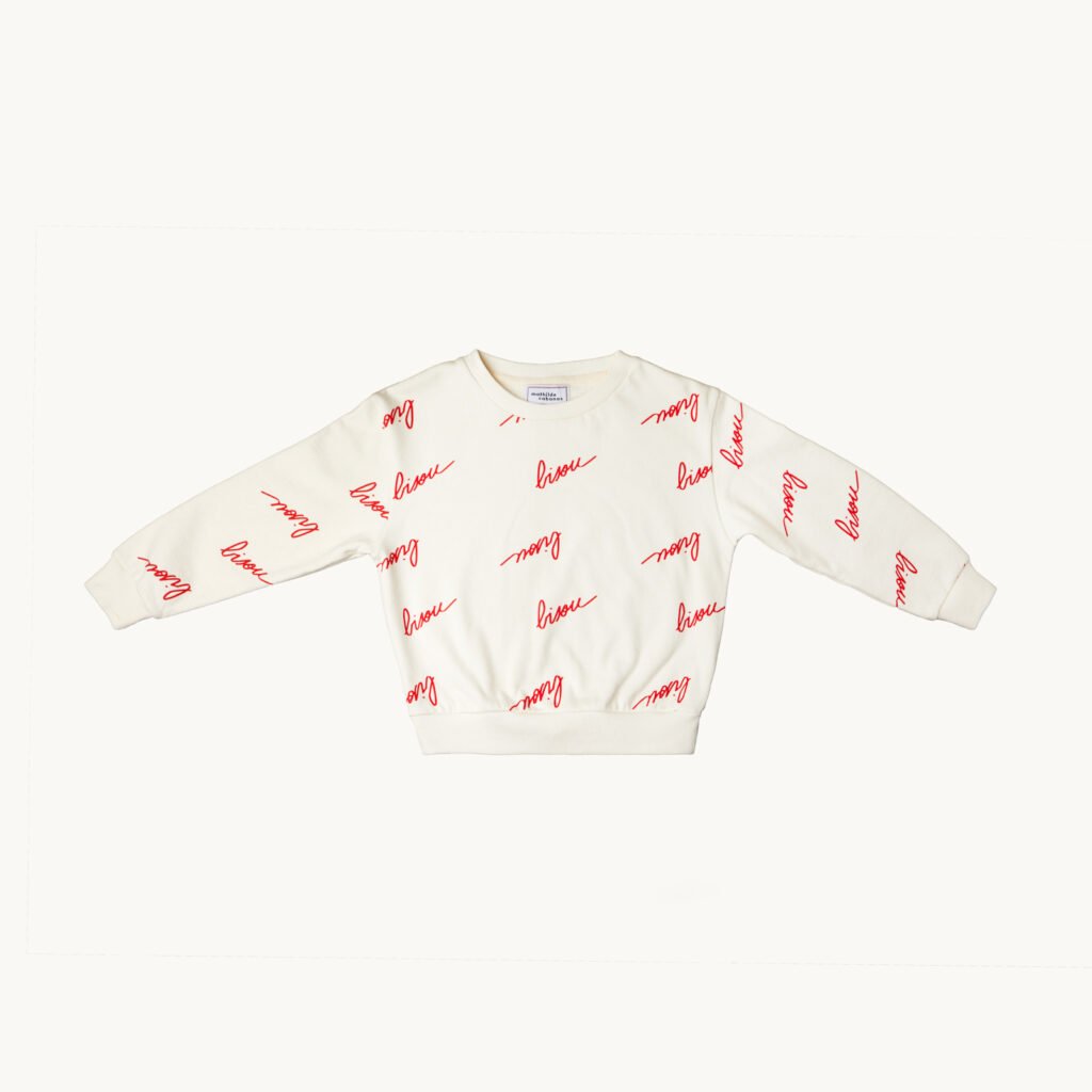 Sweat new all over Bisou kid