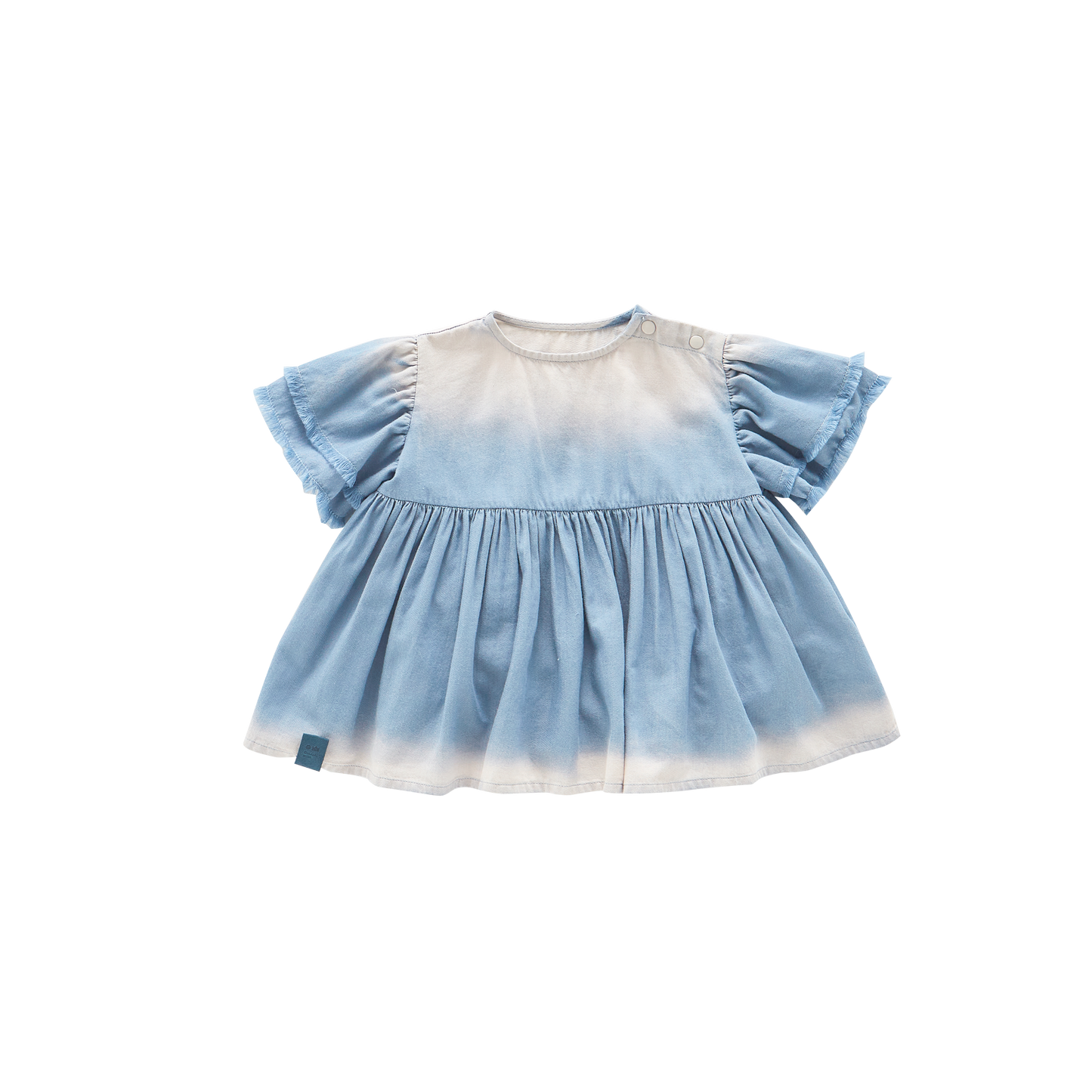 Baby Fit and Flare Dress - Blue Chambrey