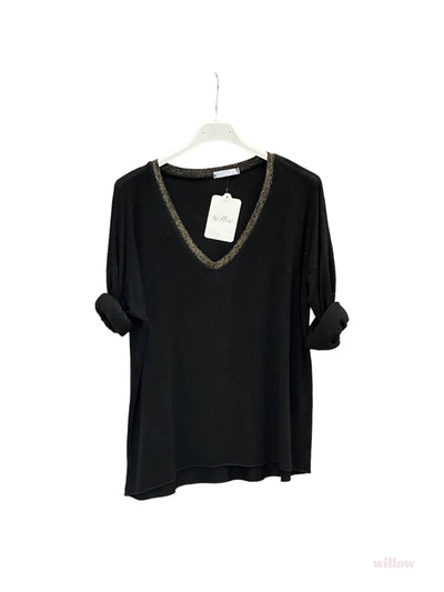 Lurex Collar Knit