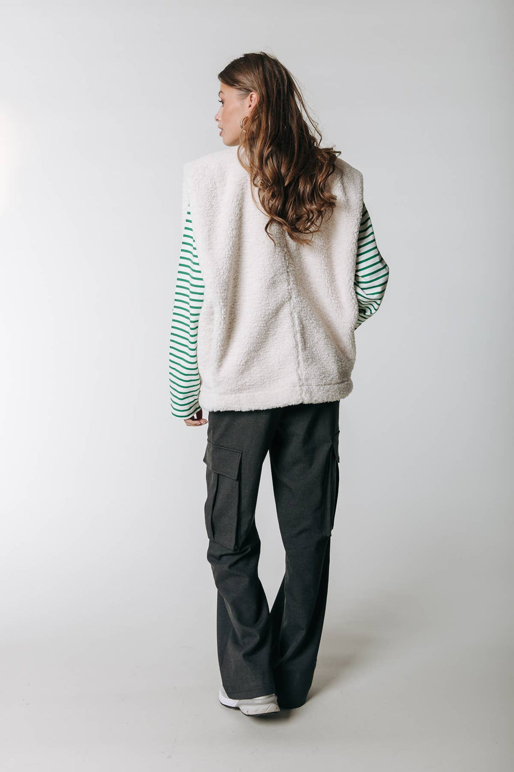 Yoni Teddy Gilet: Beige