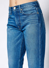 Farrah Mid Rise Kick Flare Jeans - Cut-Off Hem