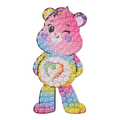 Togetherness Care Bear Rhinestone Sticker 2" Cut to Shape