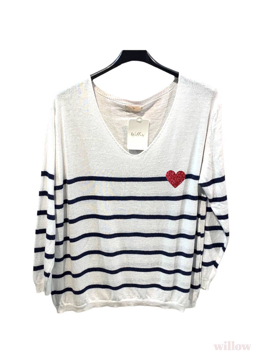 Sailor heart sweater