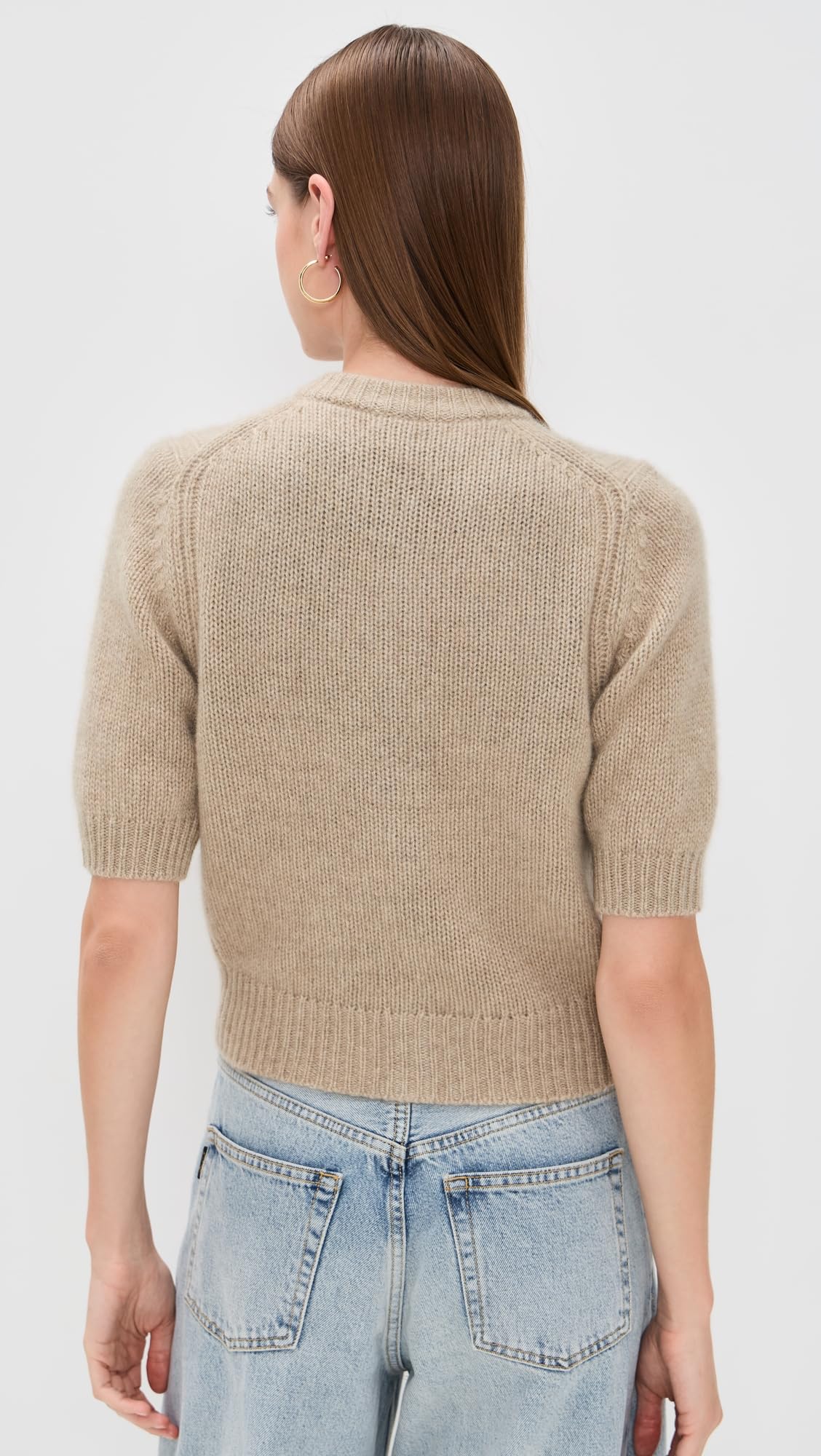 White & Warren Women's Cashmere Elbow Sleeve Cardigan