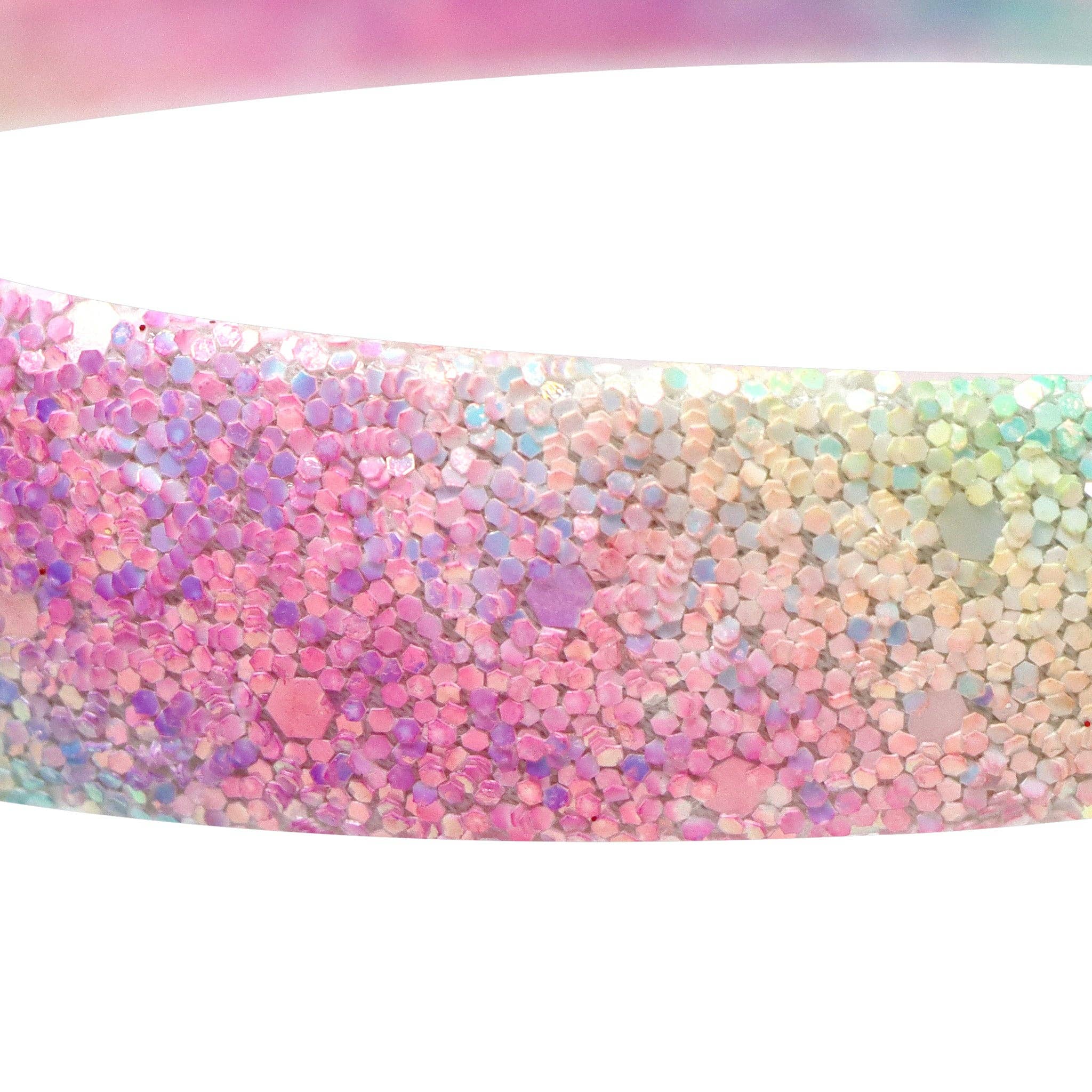 Rainbow Chunky Glitter Wide Headband