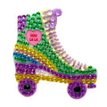 Sweethearts Roller Skate Rhinestone Sticker 2" Cut to Shape
