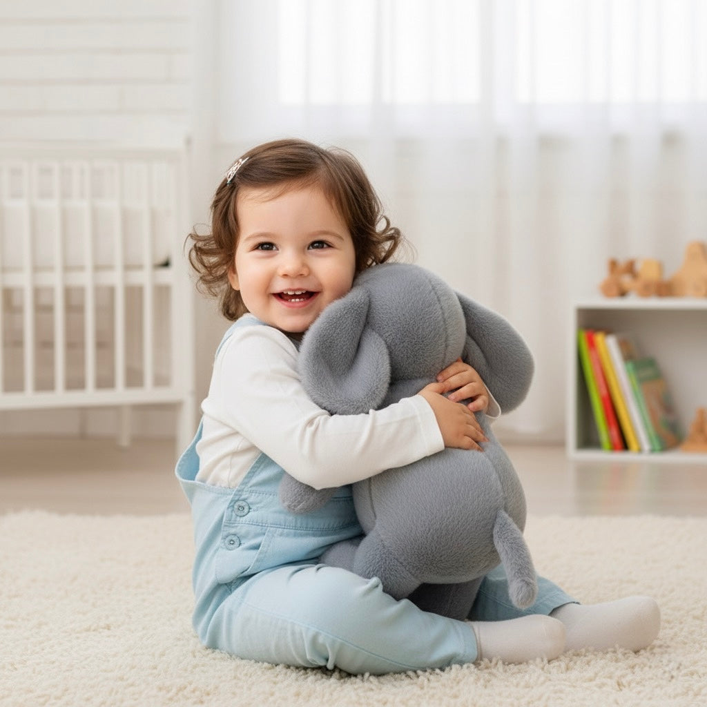 Elephant Stuffed Animal – Soft Plush Toy for Kids & Babies