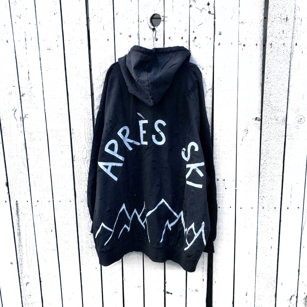 'APRES SKI' PAINTED HOODIE