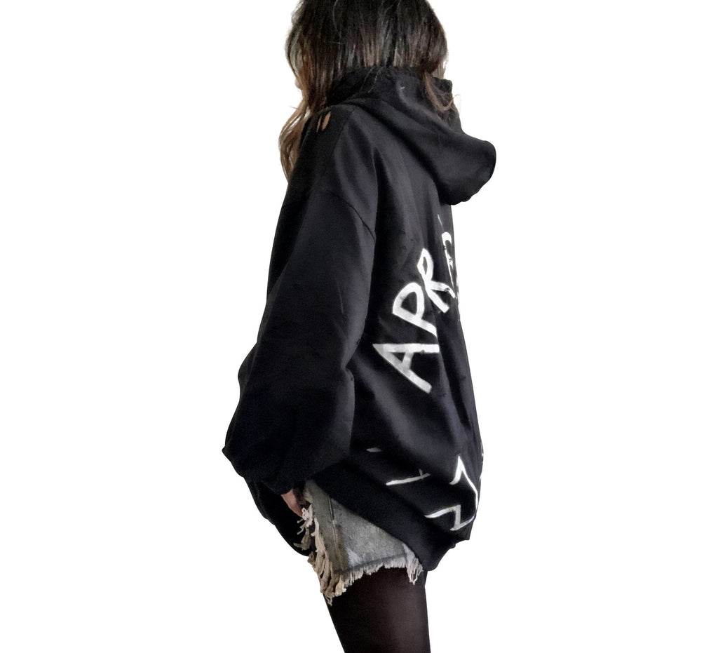 'APRES SKI' PAINTED HOODIE