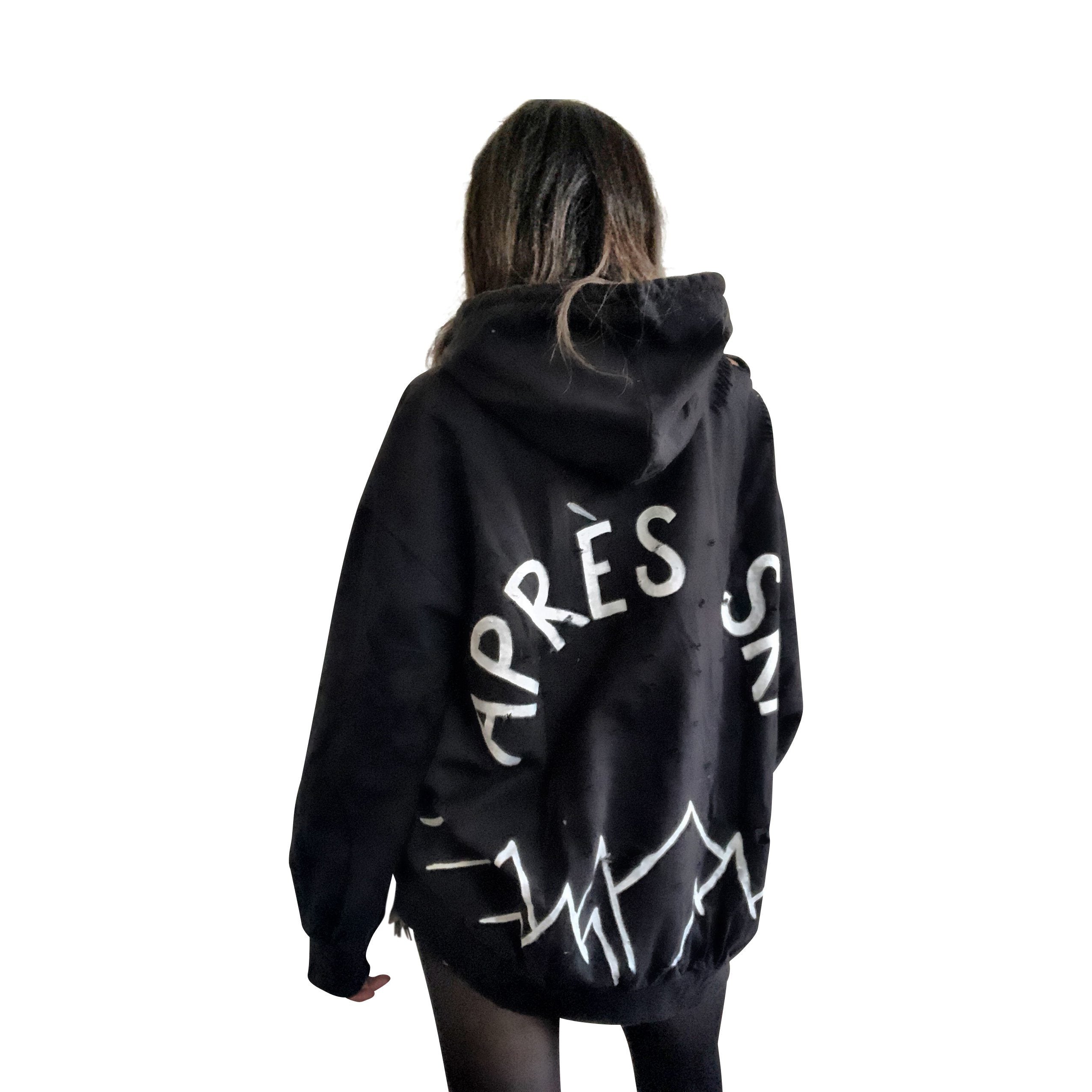 'APRES SKI' PAINTED HOODIE