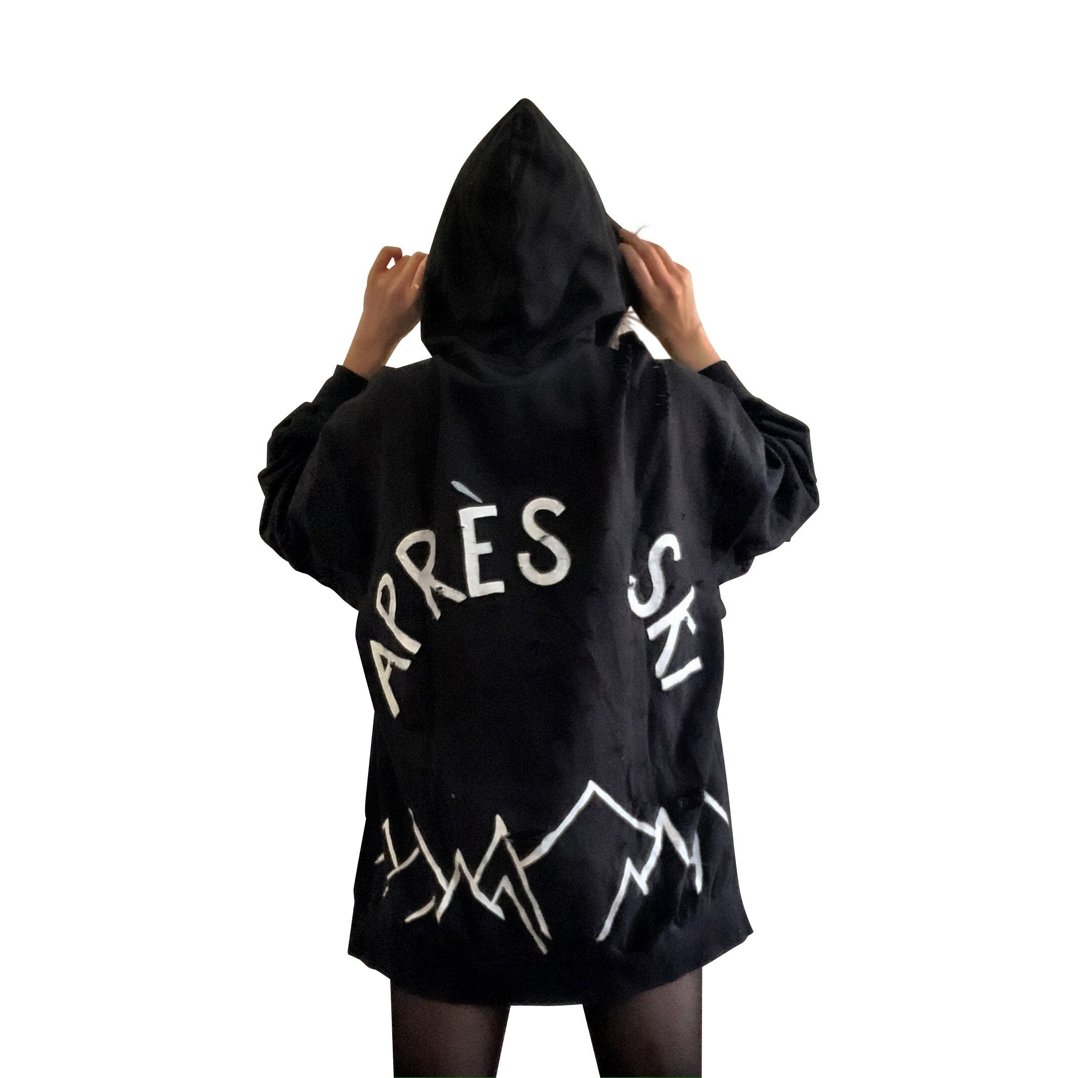 'APRES SKI' PAINTED HOODIE