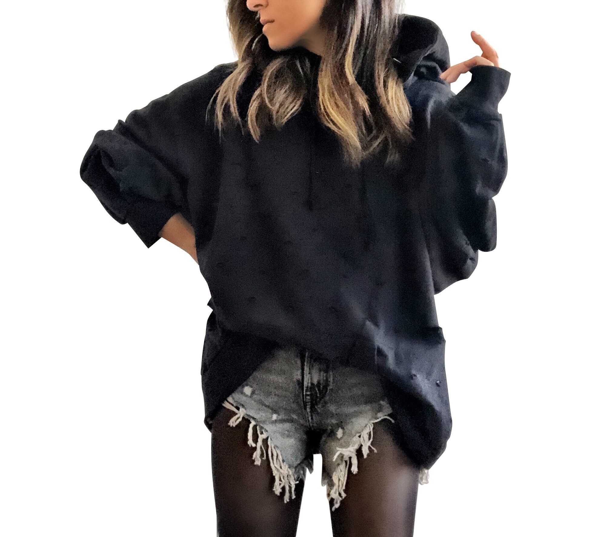 'APRES SKI' PAINTED HOODIE