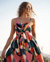 Addyson Dress In Carta Colorblock