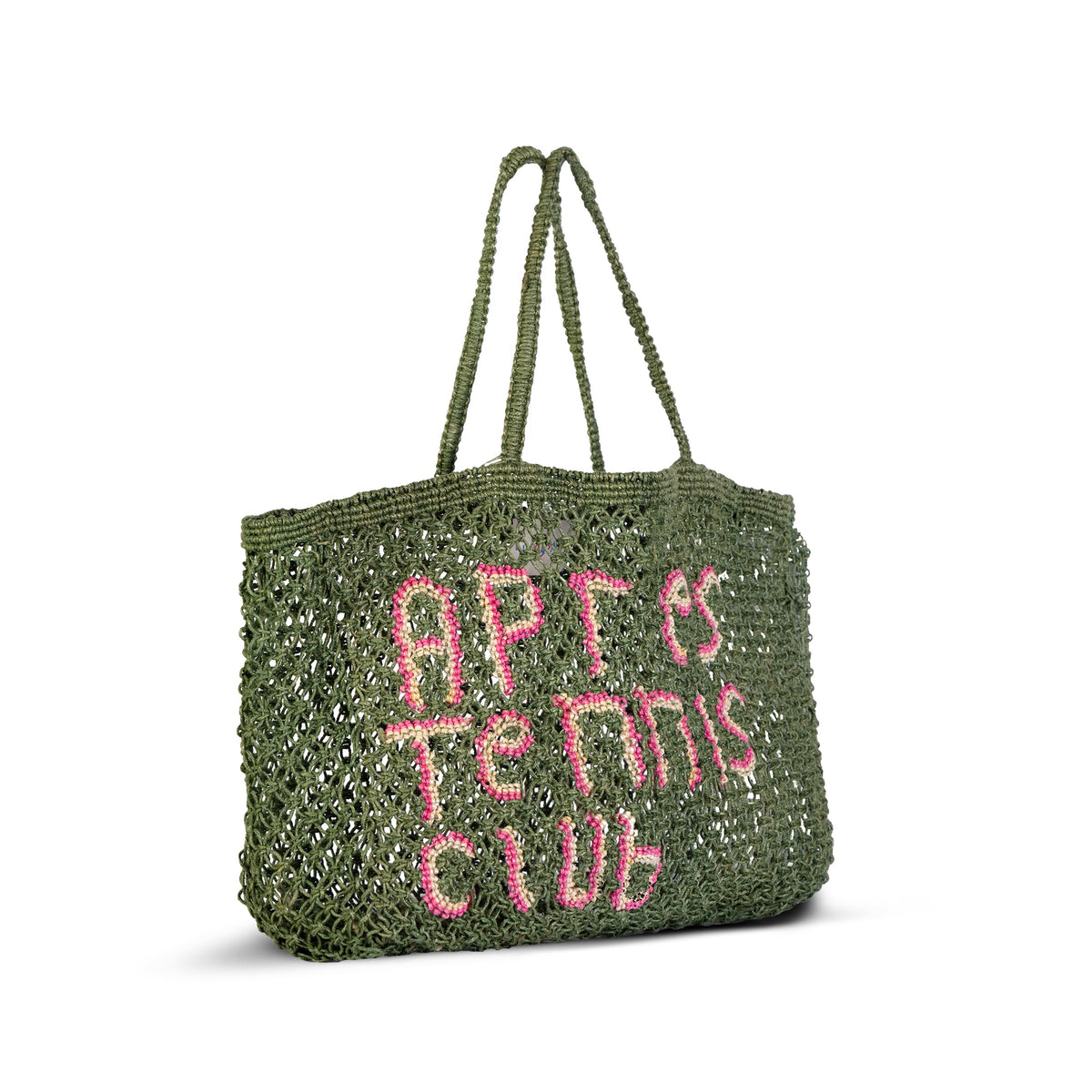 Apres Tennis Club Macrame Jute Tote