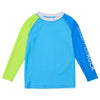 Citron Splash Colorblock LS Rash Top