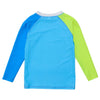 Citron Splash Colorblock LS Rash Top