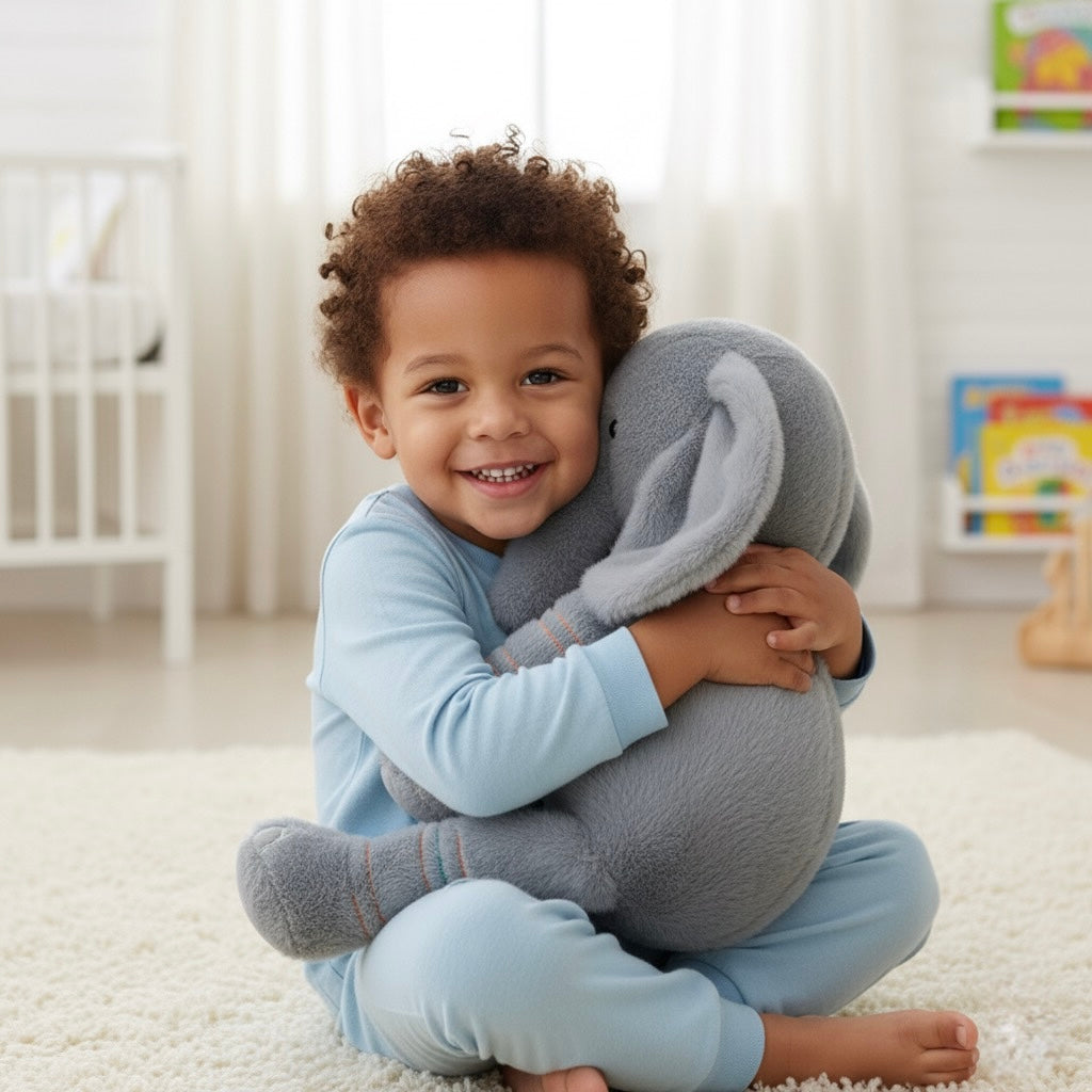 Elephant Stuffed Animal – Soft Plush Toy for Kids & Babies