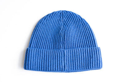 Cobalt Smiley Beanie