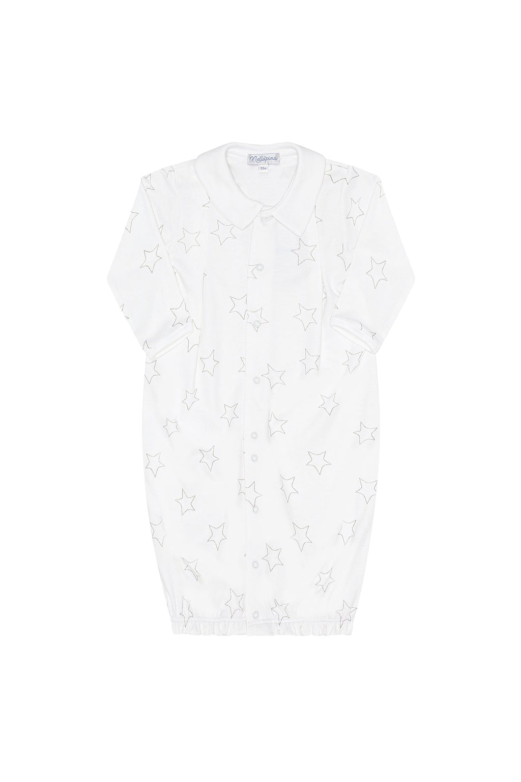 Grey Stars Print Converter Gown