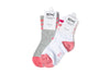 Heather Grey & Pink Stripe Socks