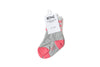 Heather Grey & Pink Stripe Socks