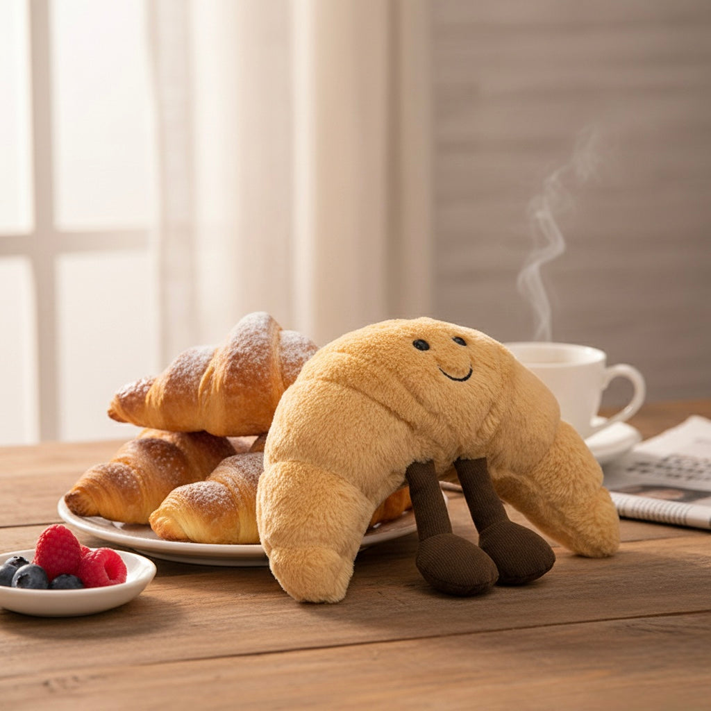 Soft & Buttery Croissant Plush Toy