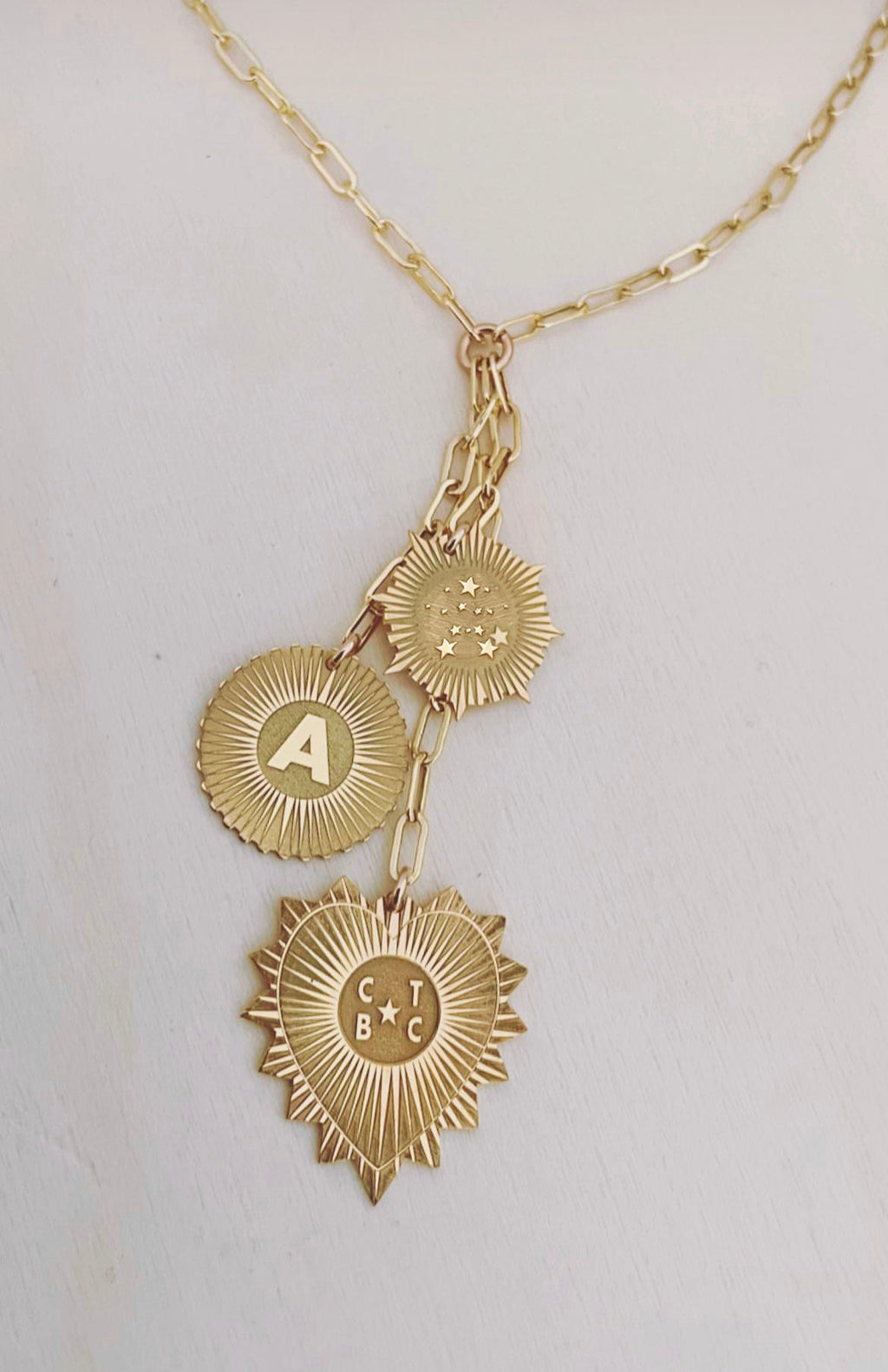 Vesta Custom Three Medallion Lariat