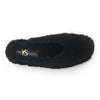 Jessy Slipper in Black Faux Shearling