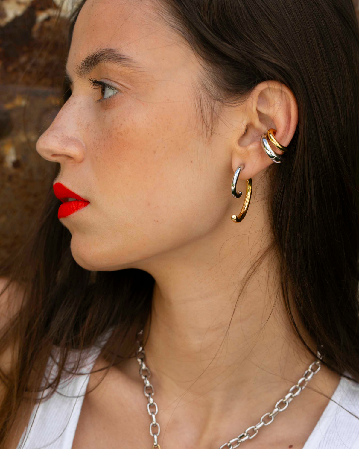 Vida Two-Tone Ear Cuff