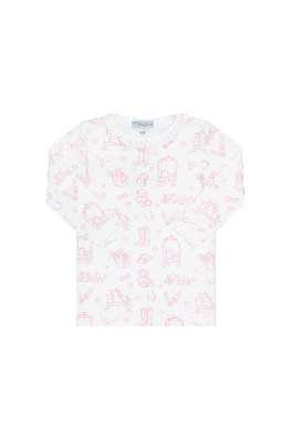 Pink Lone Star Toile Pajamas