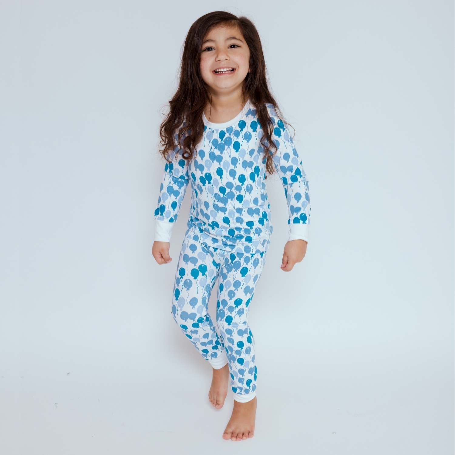 Kids Pajamas - Blue Balloons