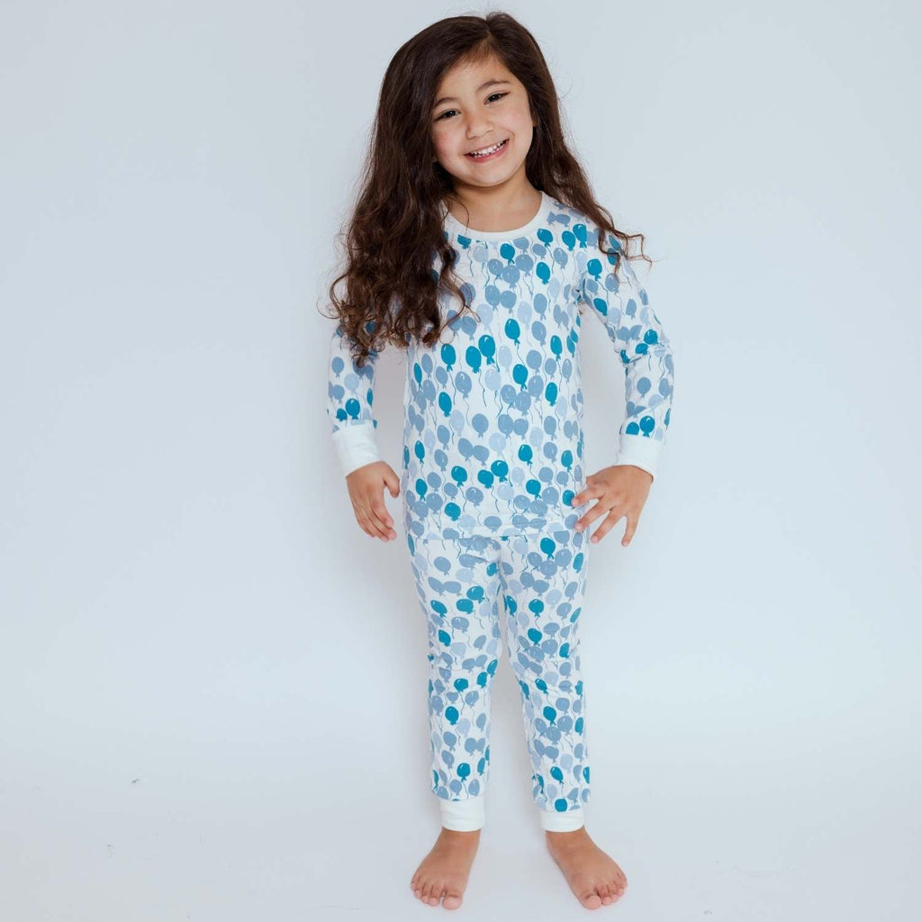 Kids Pajamas - Blue Balloons