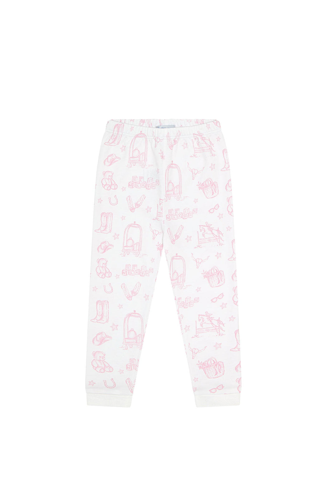 Pink Lone Star Toile Pajamas