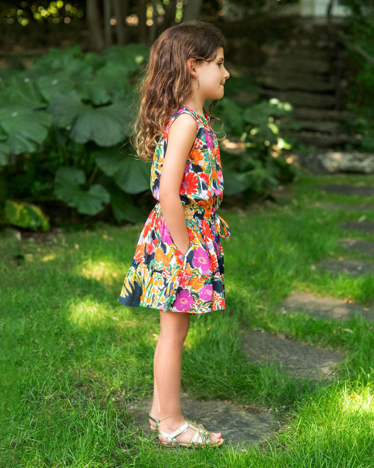 Girls Remi Dress In Gardenia
