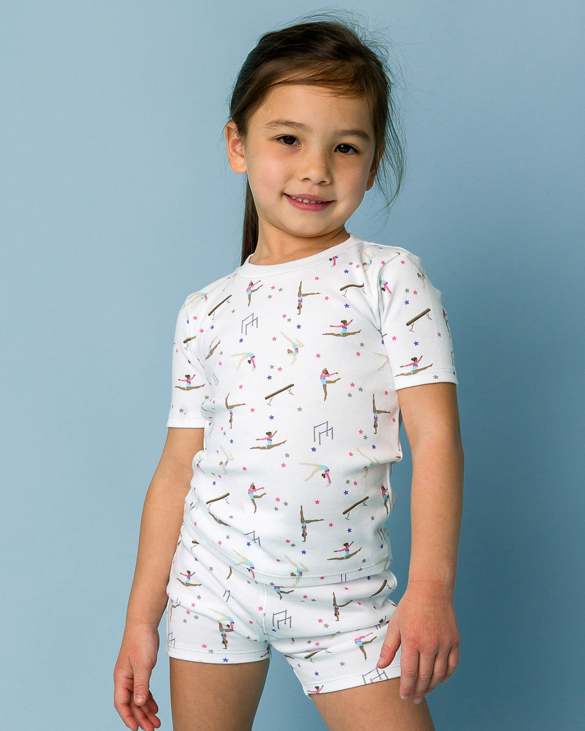 The Organic Short Sleeve Pajama Set [Gymnastics]