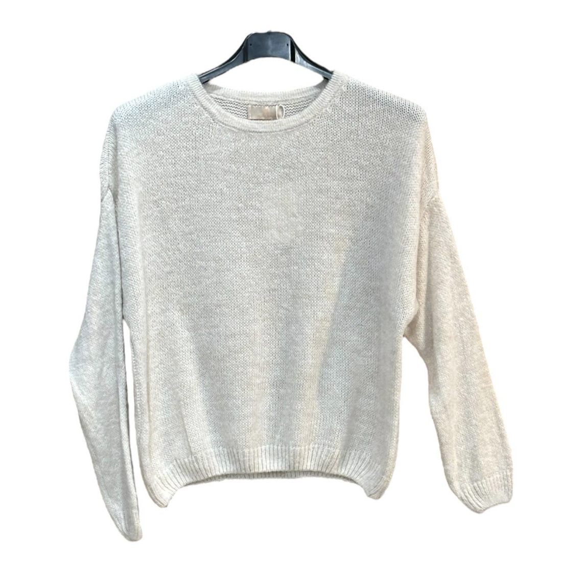 Round neck short sweater