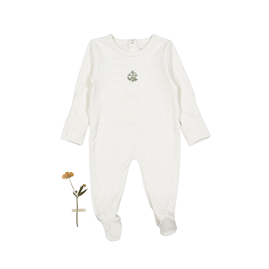 The Printed Romper - Zara Embroider Blue