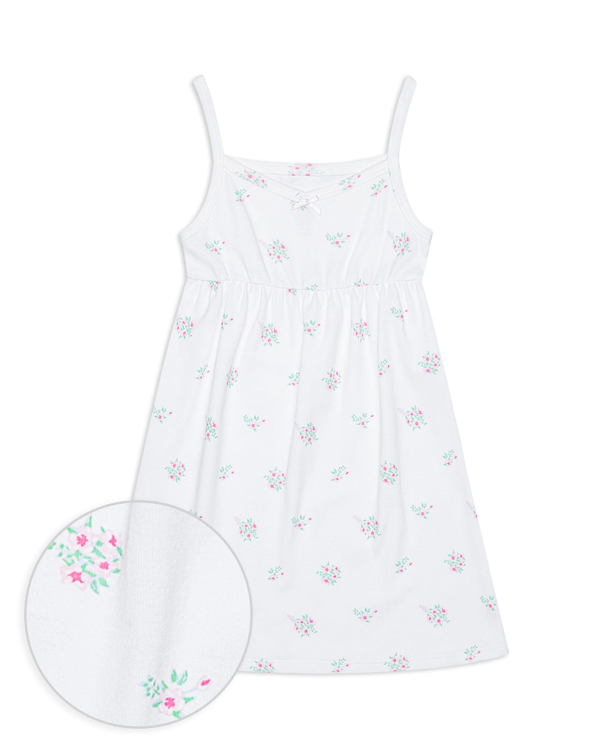 The Organic Rib Dress [Ditsy Floral]