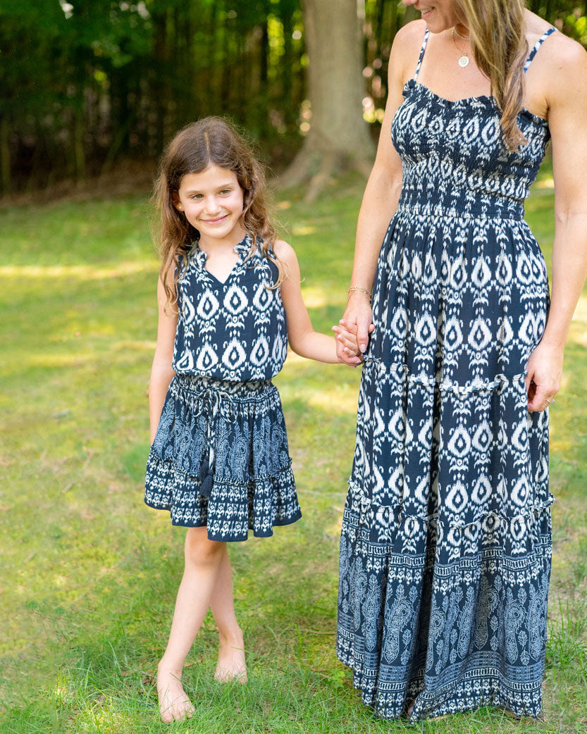 Girls Remi Dress In Tivara Ikat