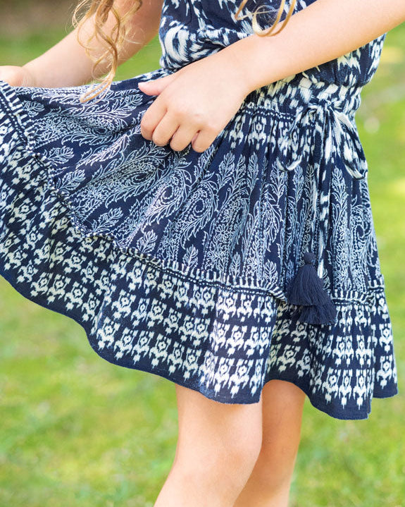 Girls Remi Dress In Tivara Ikat