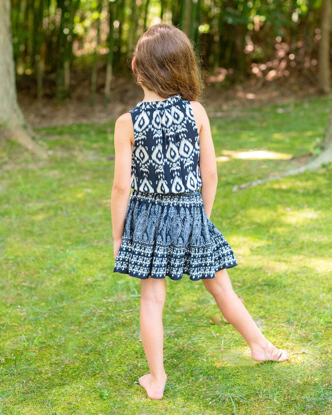 Girls Remi Dress In Tivara Ikat