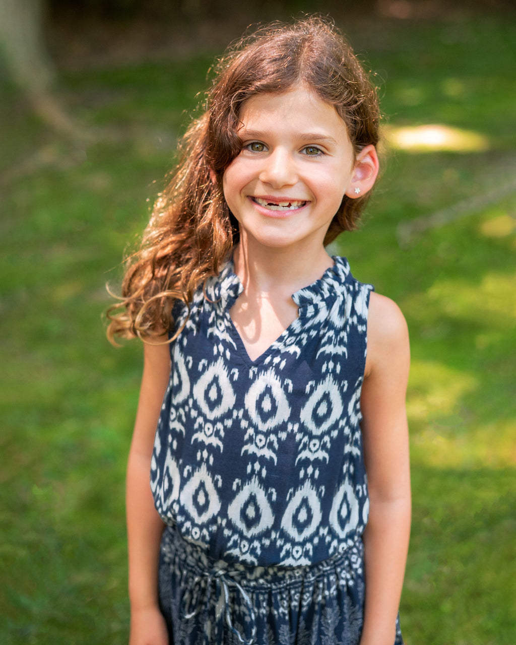 Girls Remi Dress In Tivara Ikat