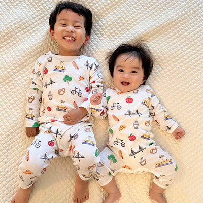 City Dreams: NYC-Inspired Sibling Pajama Duo