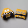 Organic Baby Taxi Toy Gift Set - MetroCard & Taxi Rattles