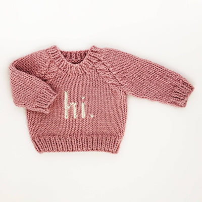 hi. Rosy Crew Neck Sweater