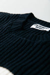 Alba Stripe Knit | Black/white