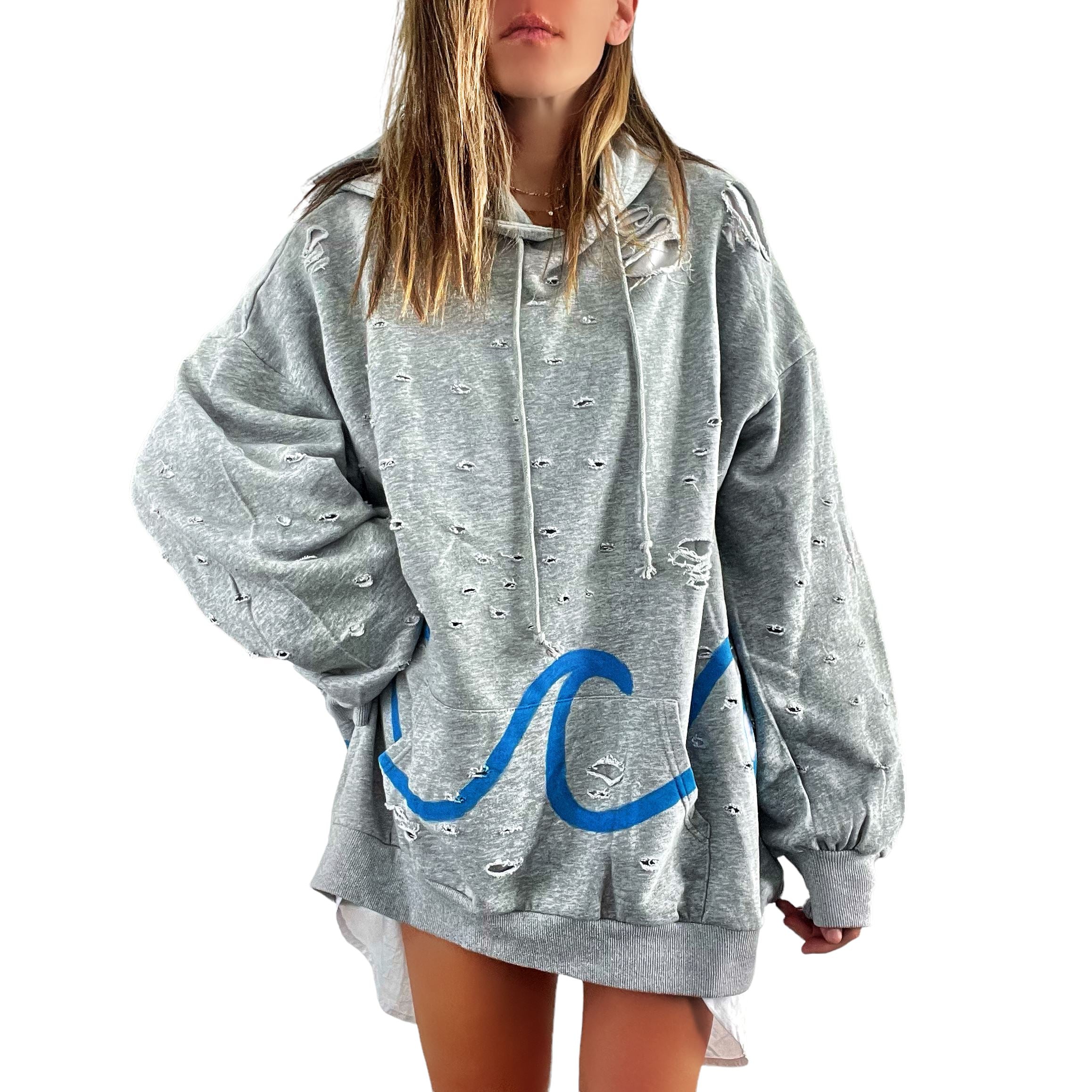'Apres Sea' Painted Hoodie